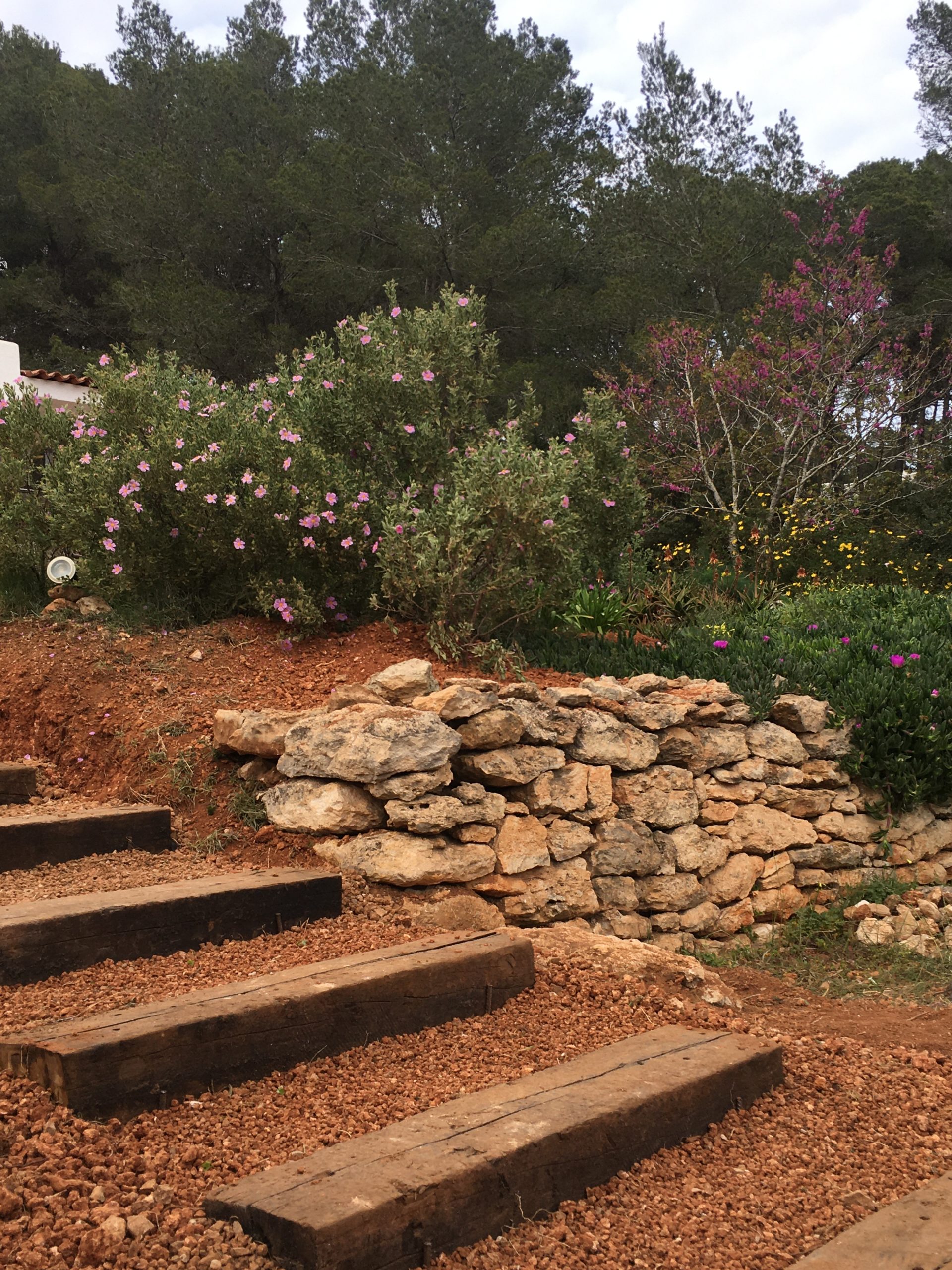 Création d'un escalier extérieur à Ibiza