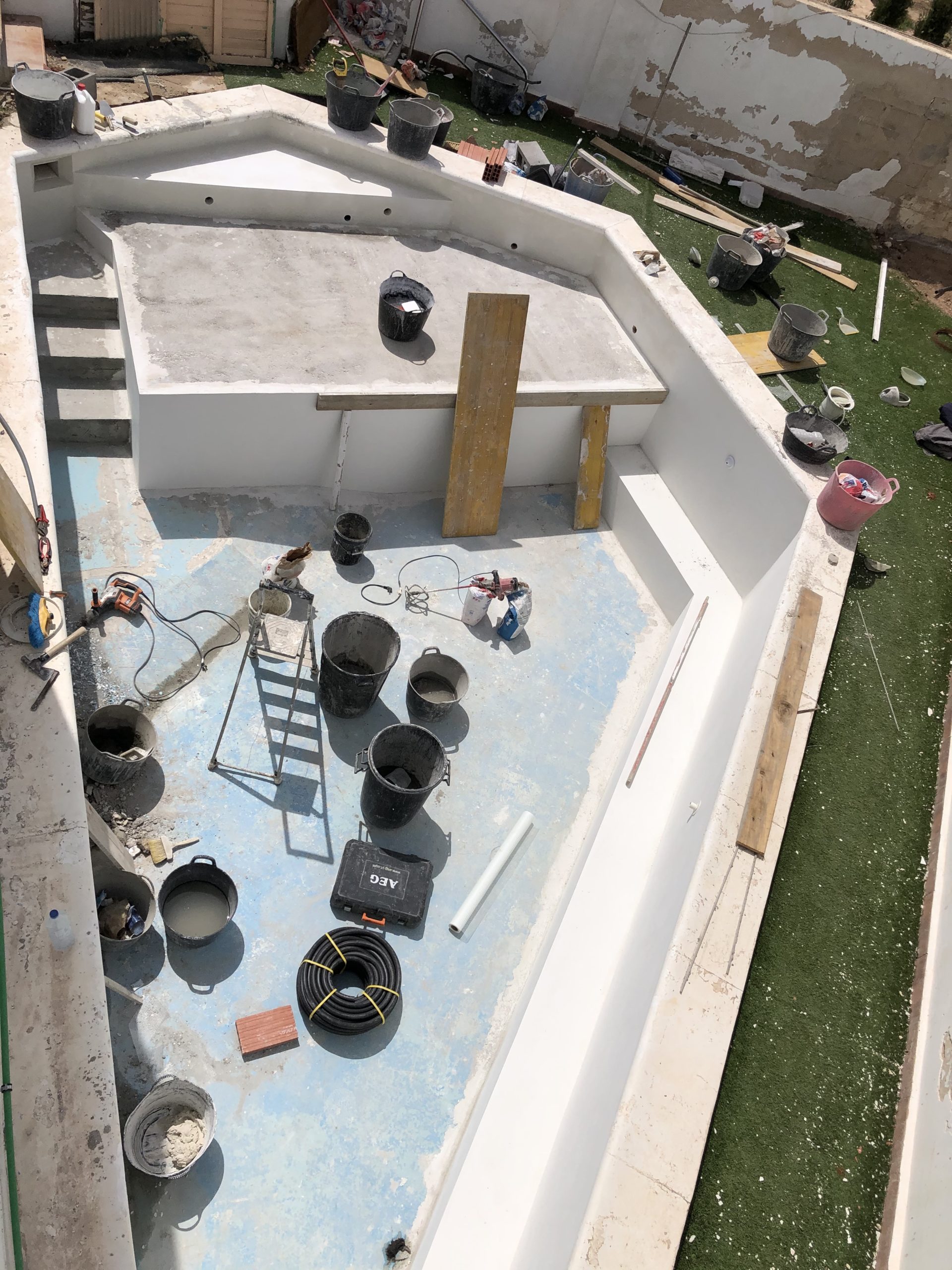 Rénovation d'une piscine à Ibiza