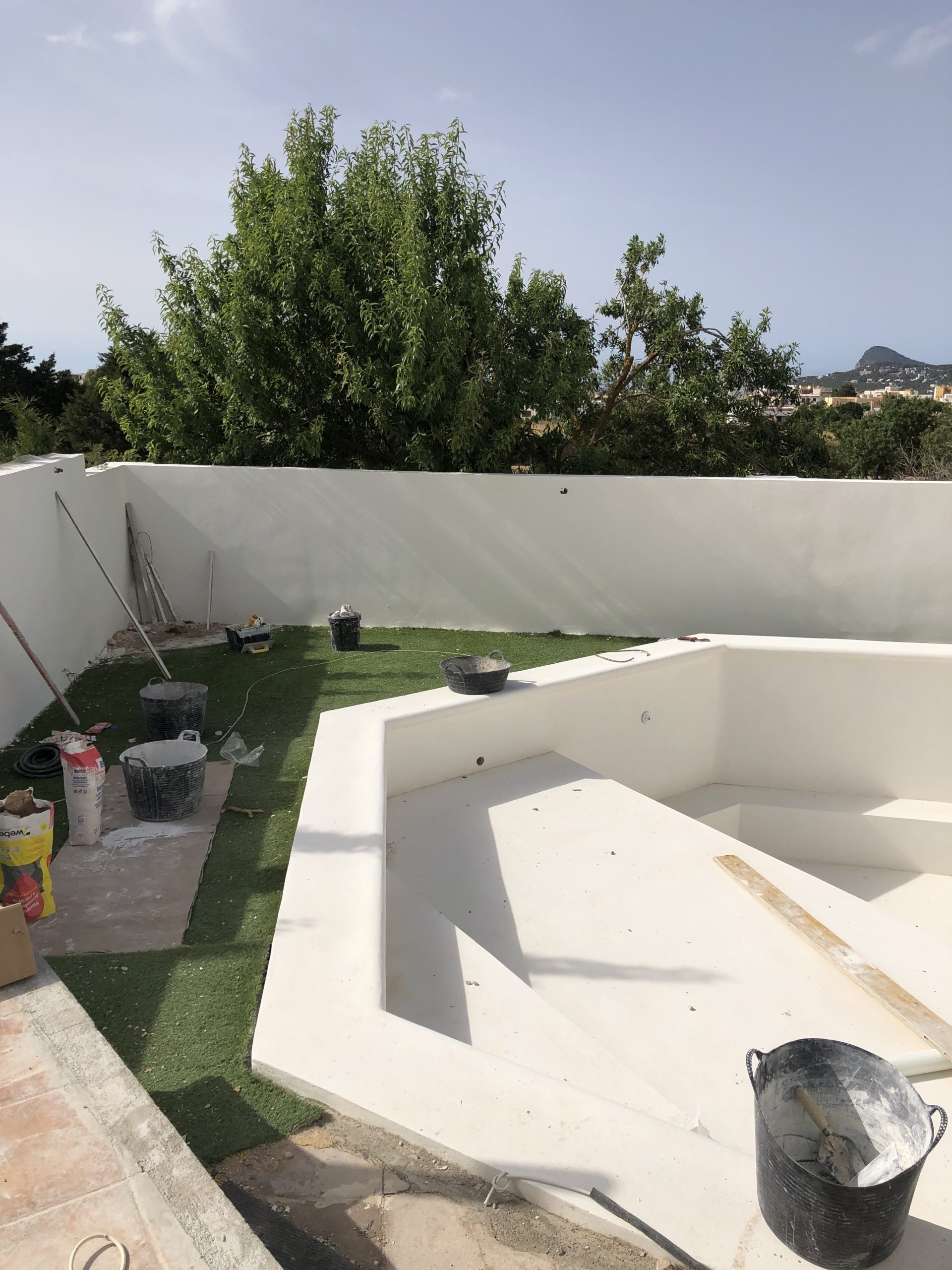 Rénovation d'une piscine à Ibiza